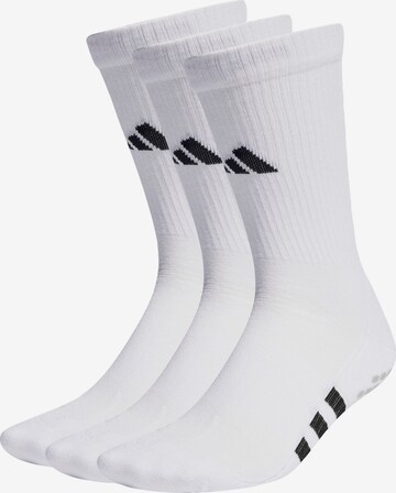 ADIDAS PERFORMANCE Athletic Socks 'Performance Cushioned' in White: front