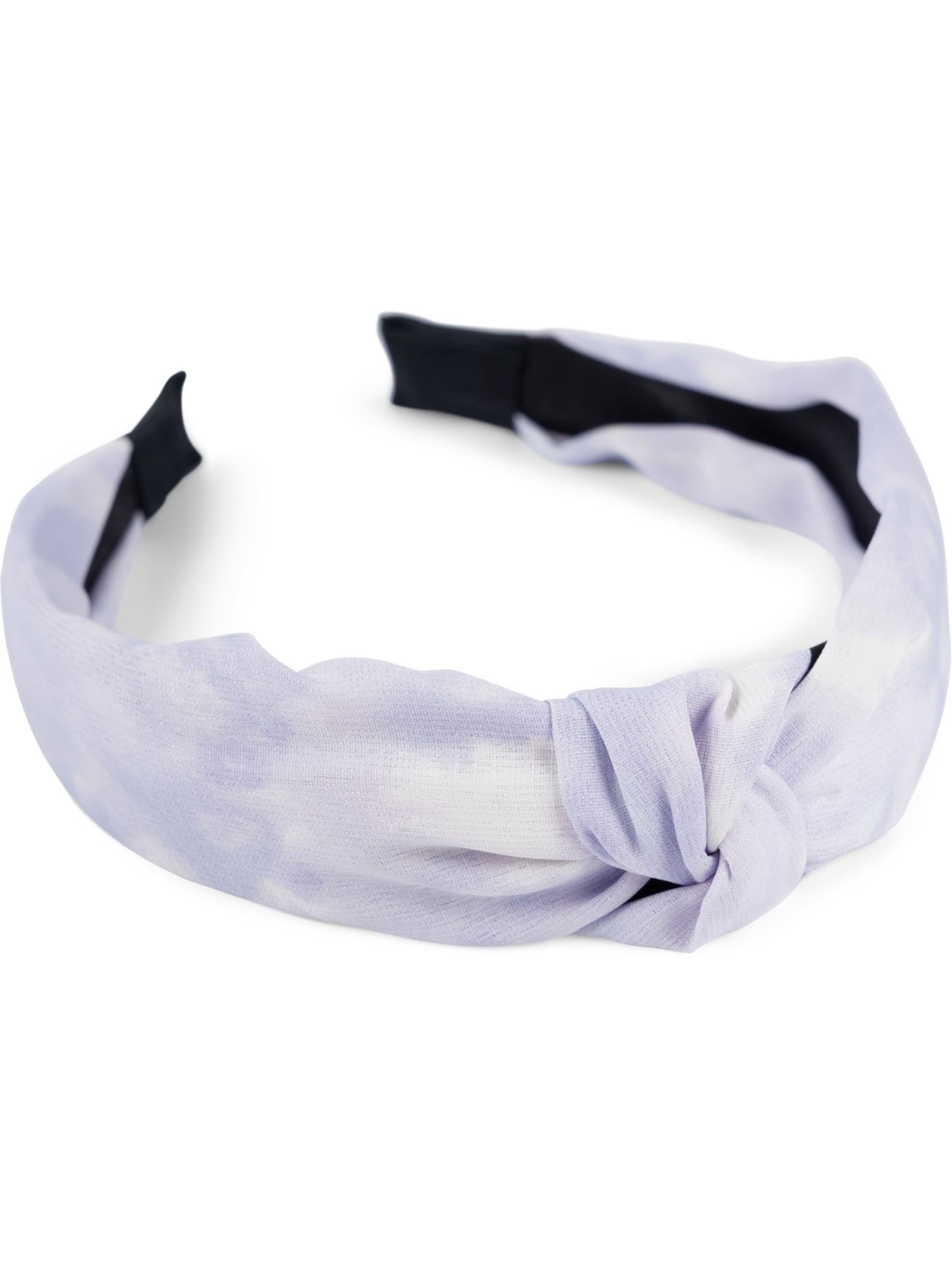 styleBREAKER Haarschmuck 'Stoff Haarreif Batik Farbverlauf'‌‌‌‌‌‌‌‌‌‌ in Weiß: Vorderseite