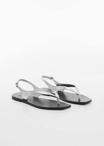 MANGO Strap Sandals 'amanda' in Silver