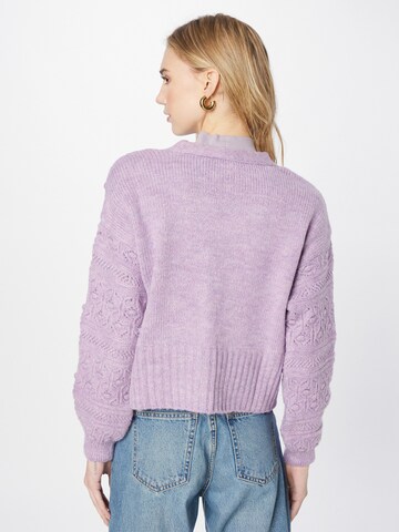 Mavi Knit Cardigan in Purple