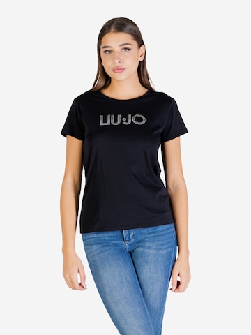 Top 'ECS MODA TA6056 JS923' di Liu Jo in nero: frontale