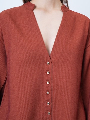 Trend Alaçatı Stili Ταγέρ με παντελόνι σε κόκκινο