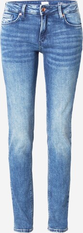 Coupe slim Jean 'Catie' QS en bleu : devant