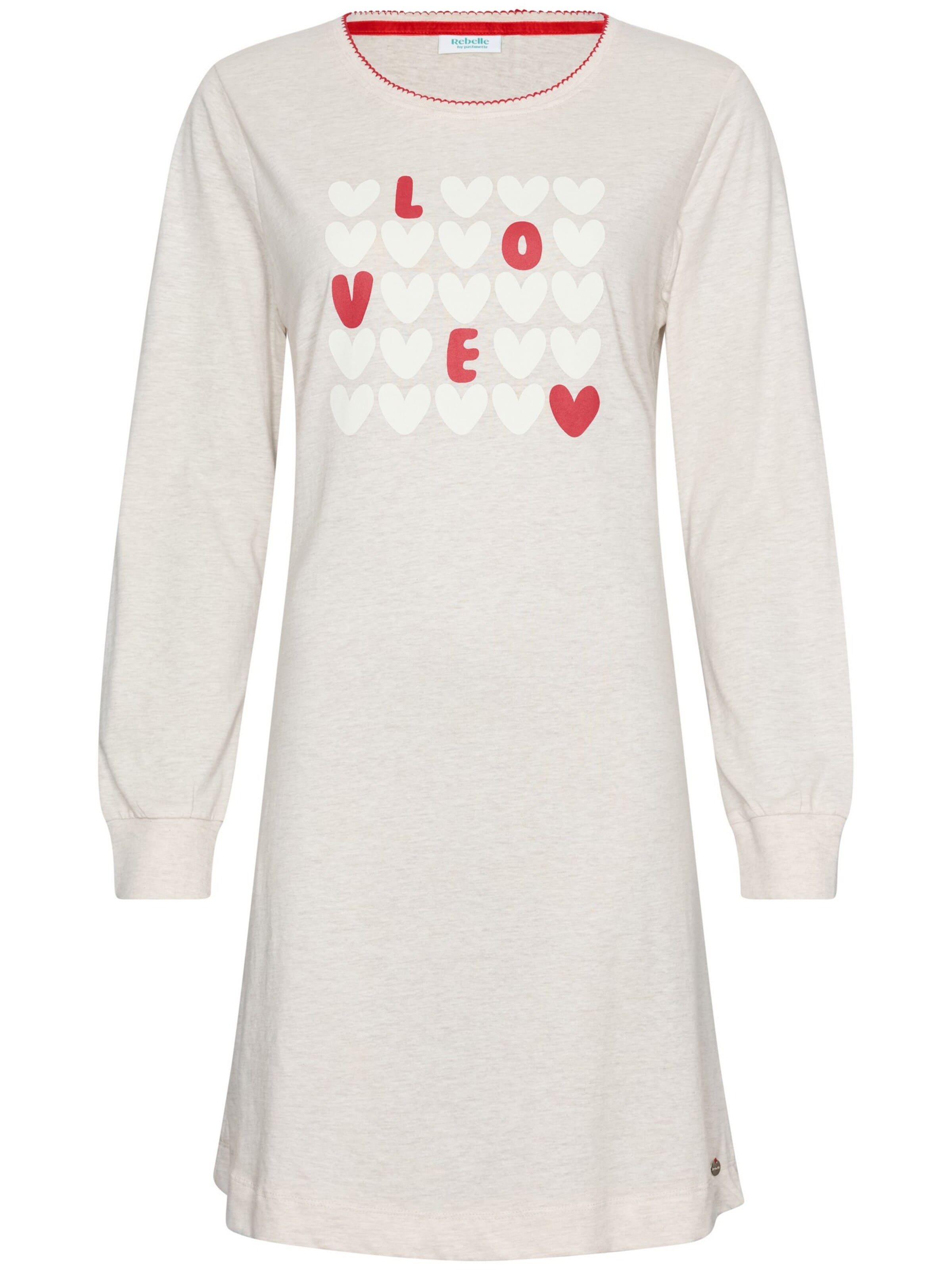 Rebelle Nachthemd 'Endless Love' in Beige