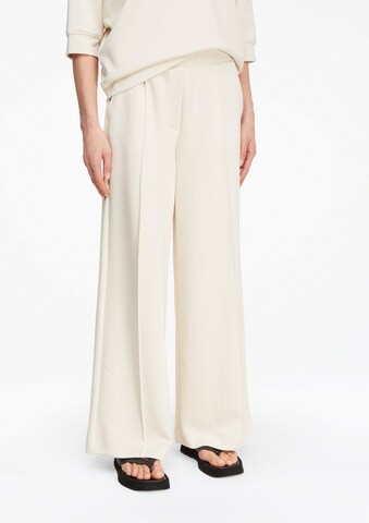 Wide Leg Pantalon COMMA en beige : devant