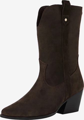 Botine de la MARCO TOZZI pe maro: față