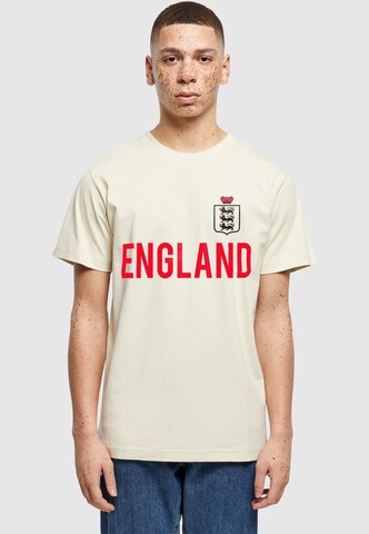 Merchcode T-Shirt 'Toffs Football - England' in Beige: Vorderseite