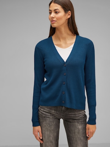 Cardigan STREET ONE en bleu : devant