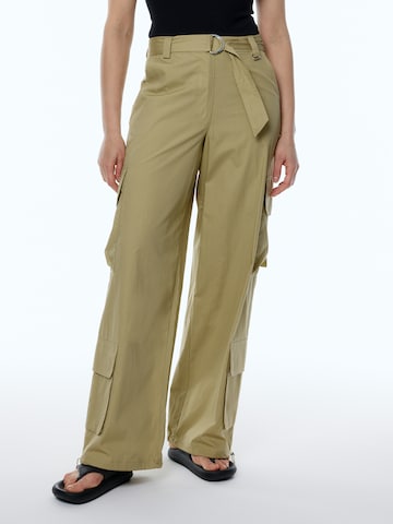 EDITED Loose fit Cargo Pants 'Nia' in Beige: front