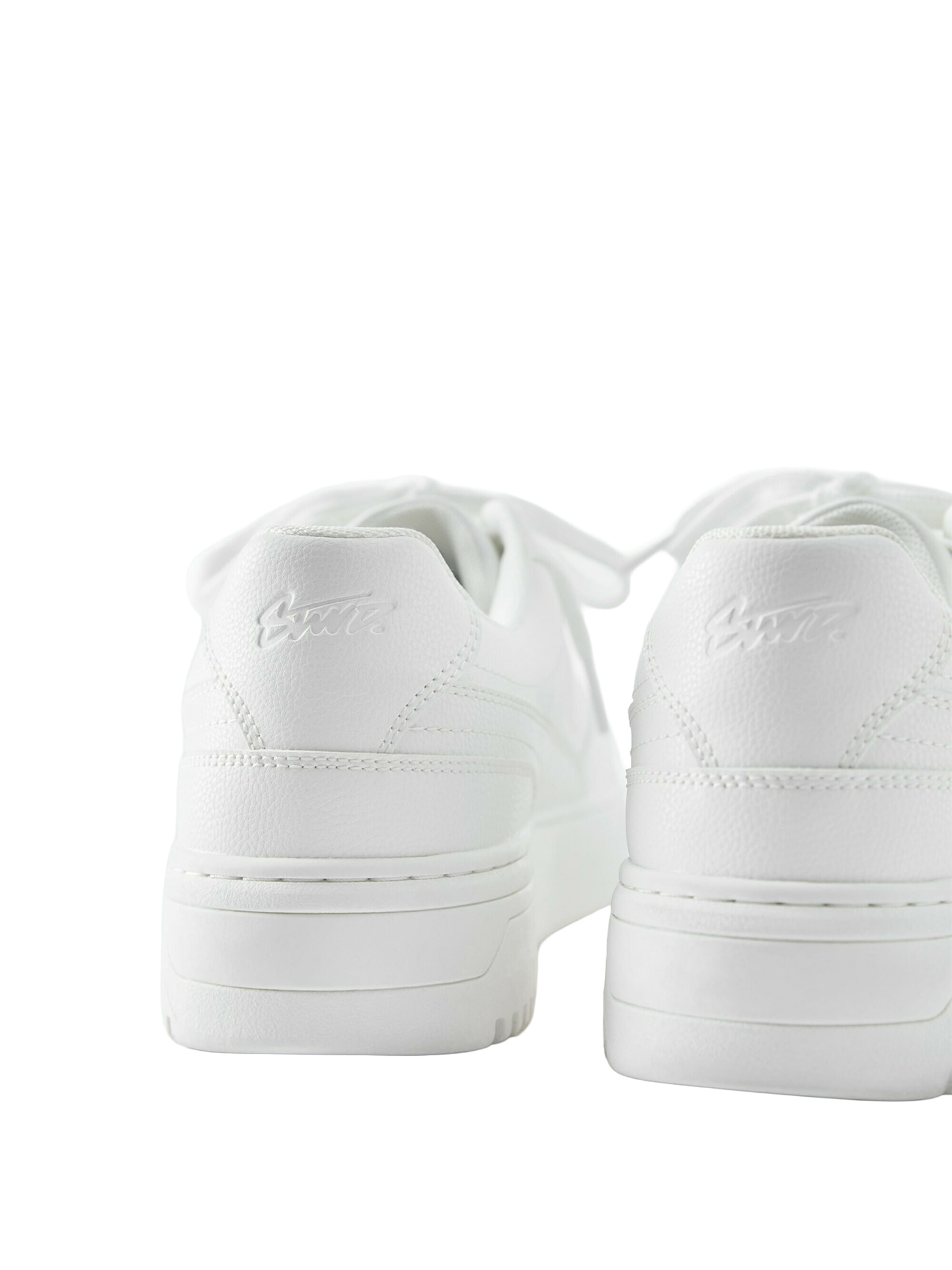 Sneaker low 'BAMBA' de la Pull&Bear pe alb