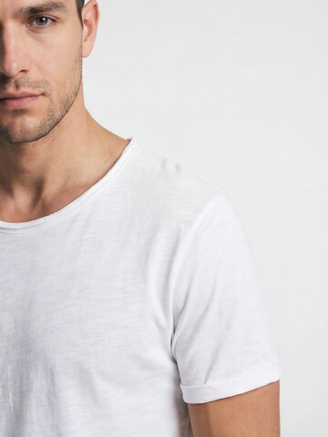 Antargo Shirt 'Basic Open Edge' in White