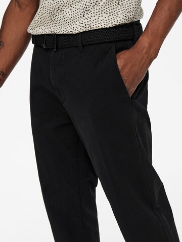 Only & Sons Regularen Chino hlače 'Kent' | črna barva