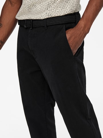 Only & Sons - regular Pantalón chino 'Kent' en negro