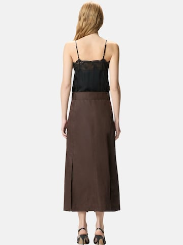 Robe 'PINKO ISOLDA ABITO LINO ACCOPPIATO CON PIZZO ABITO' PINKO en marron