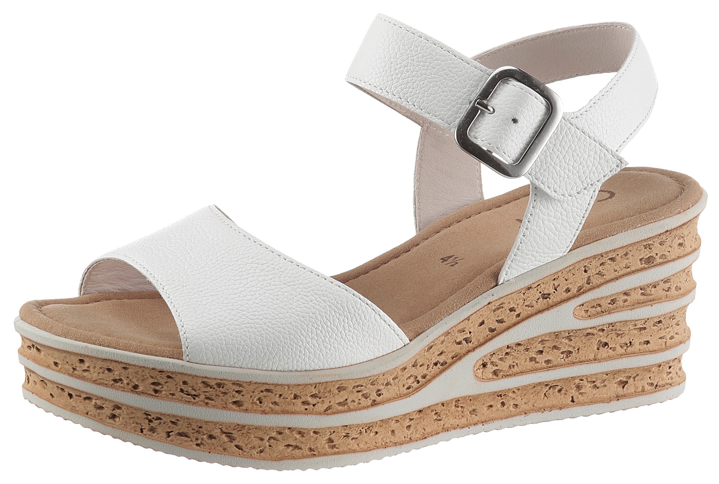 GABOR Pántos szandál - fehér: elől