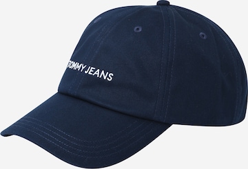 Tommy Jeans - Gorra en azul: frente