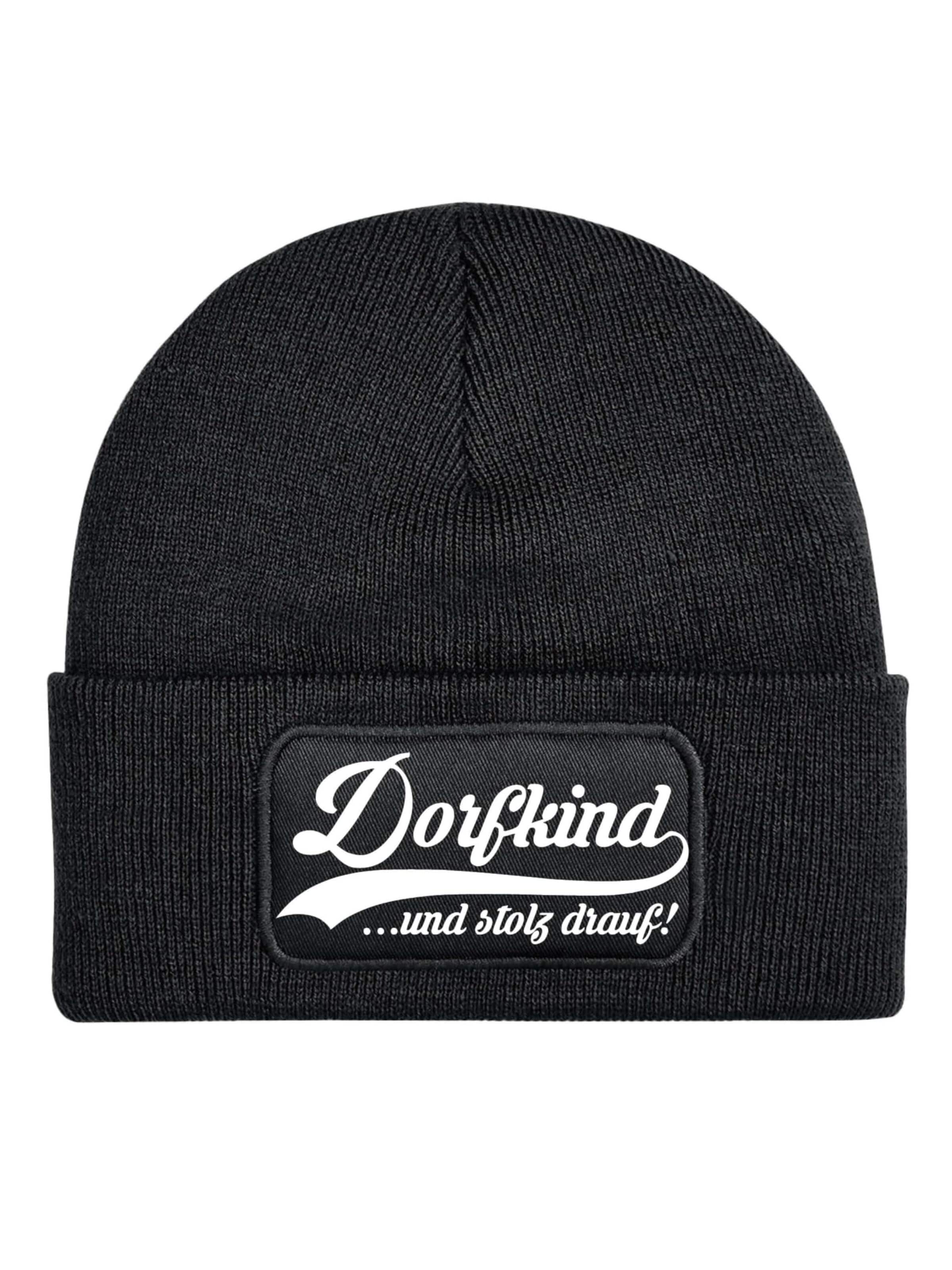 Youth Designz Beanie 'Dorfkind' in Black: front