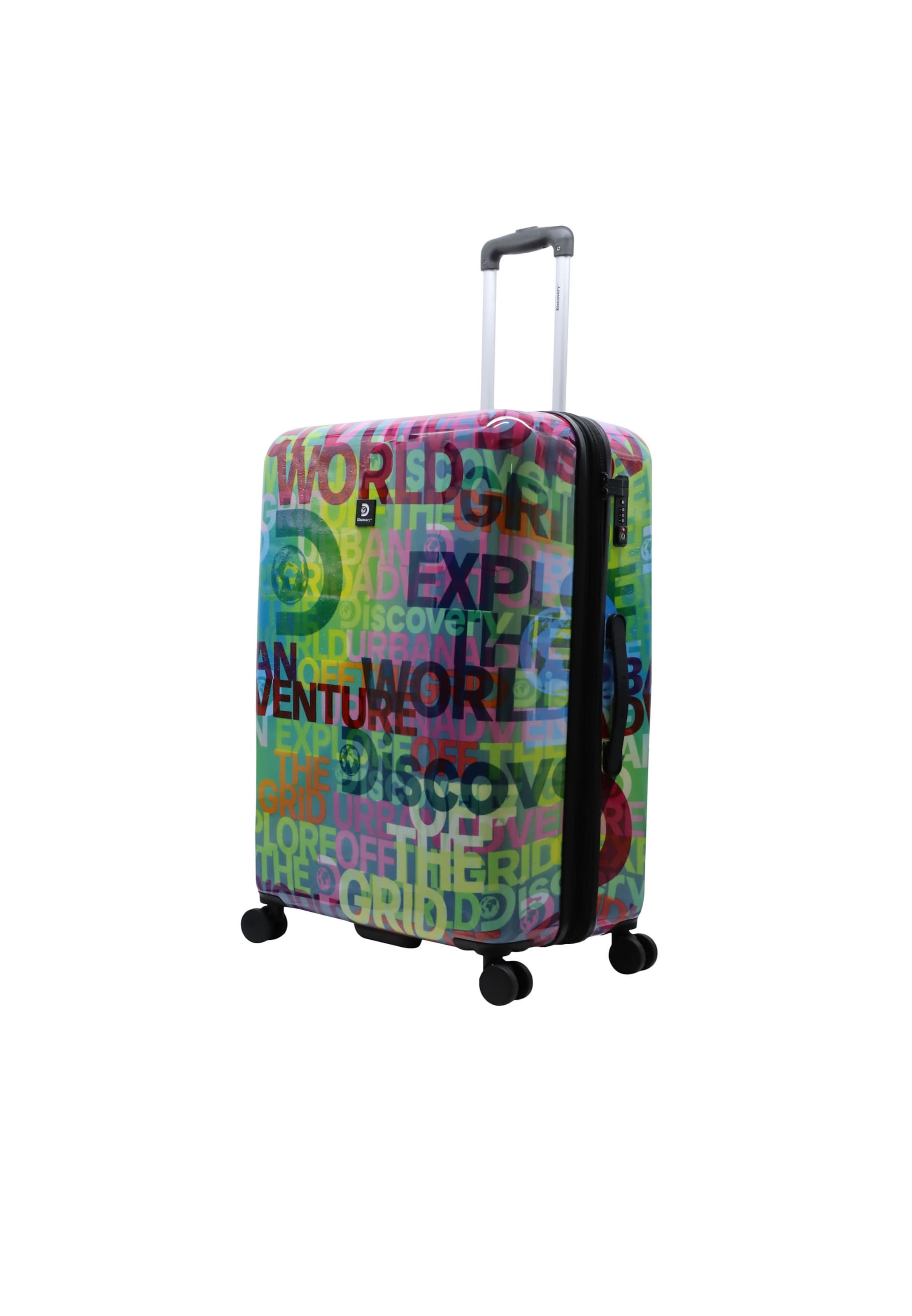 Discovery Suitcase 'EXPLORE THE WORLD' in Mixed colors