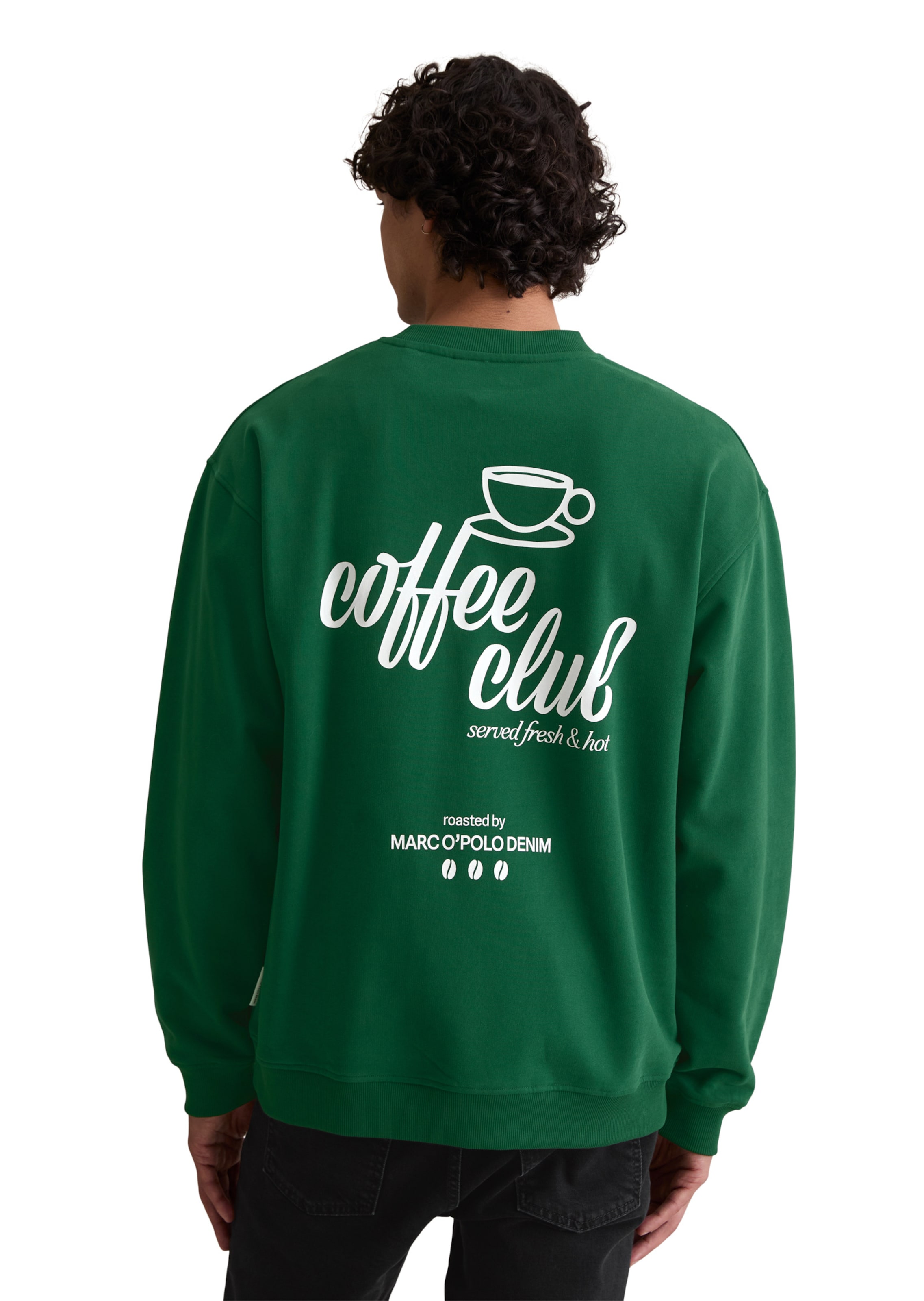 Marc O'Polo DENIM Mikina – zelená: přední strana