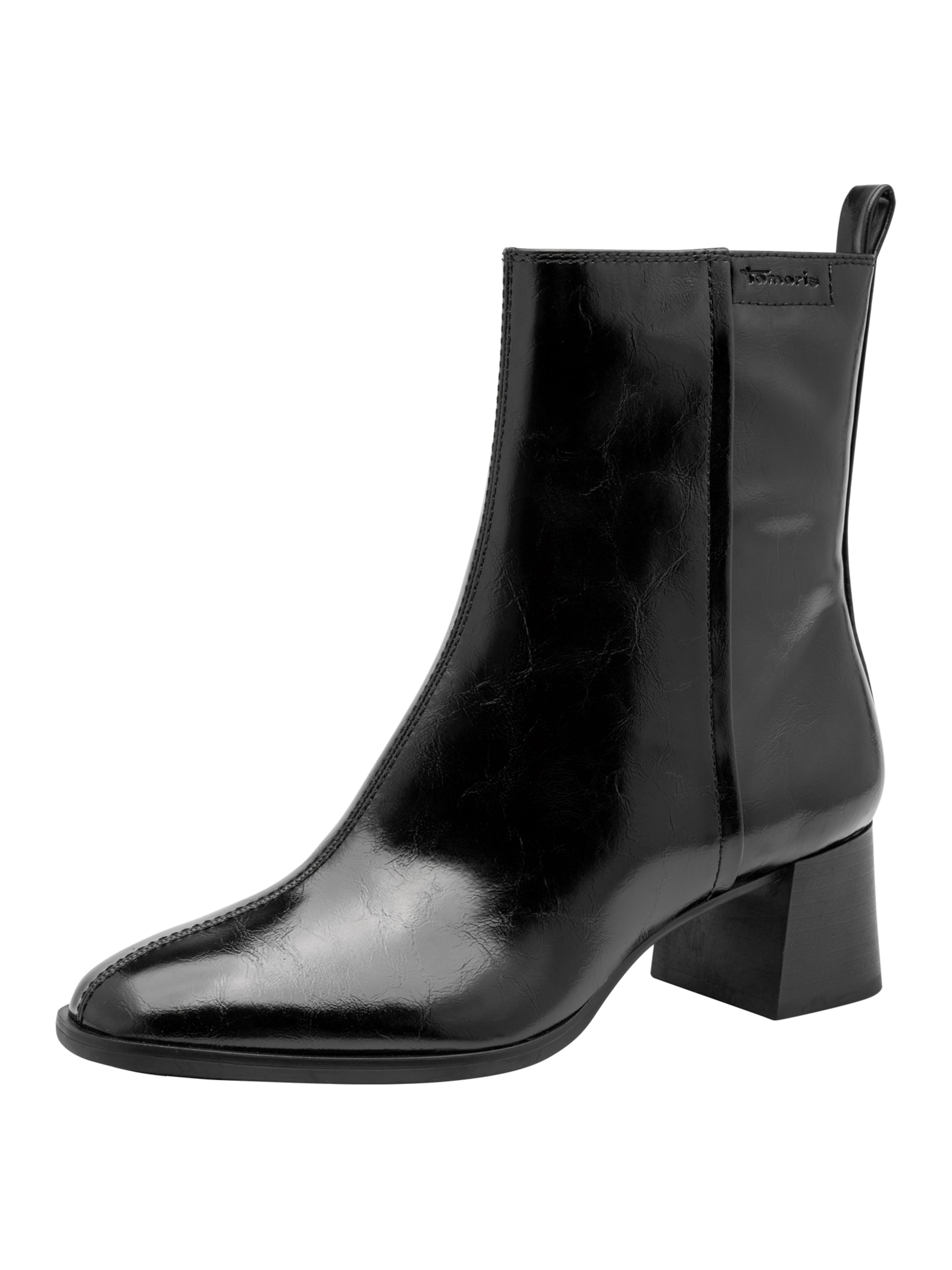 Tamaris Stiefelette in Schwarz: Vorderseite