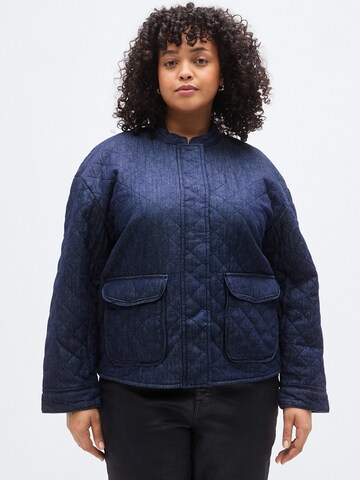 ONLY Carmakoma Φθινοπωρινό και ανοιξιάτικο μπουφάν 'CARHALLIE' σε μπλε: μπροστά