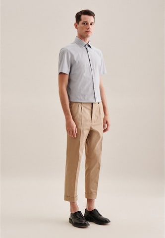SEIDENSTICKER Slim Fit Hemd 'Smart Essentials' in Grau