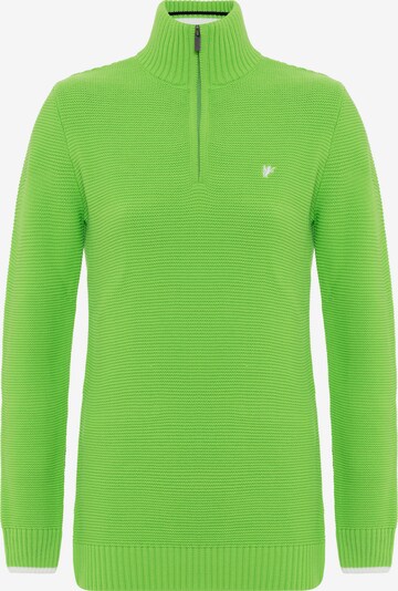 DENIM CULTURE Sweater 'DINA' in Neon green / White, Item view
