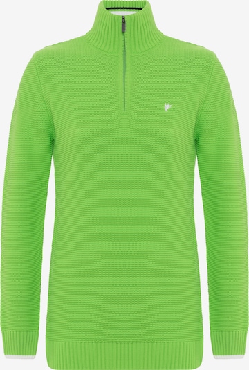 DENIM CULTURE Jersey 'DINA' en verde neón / blanco, Vista del producto