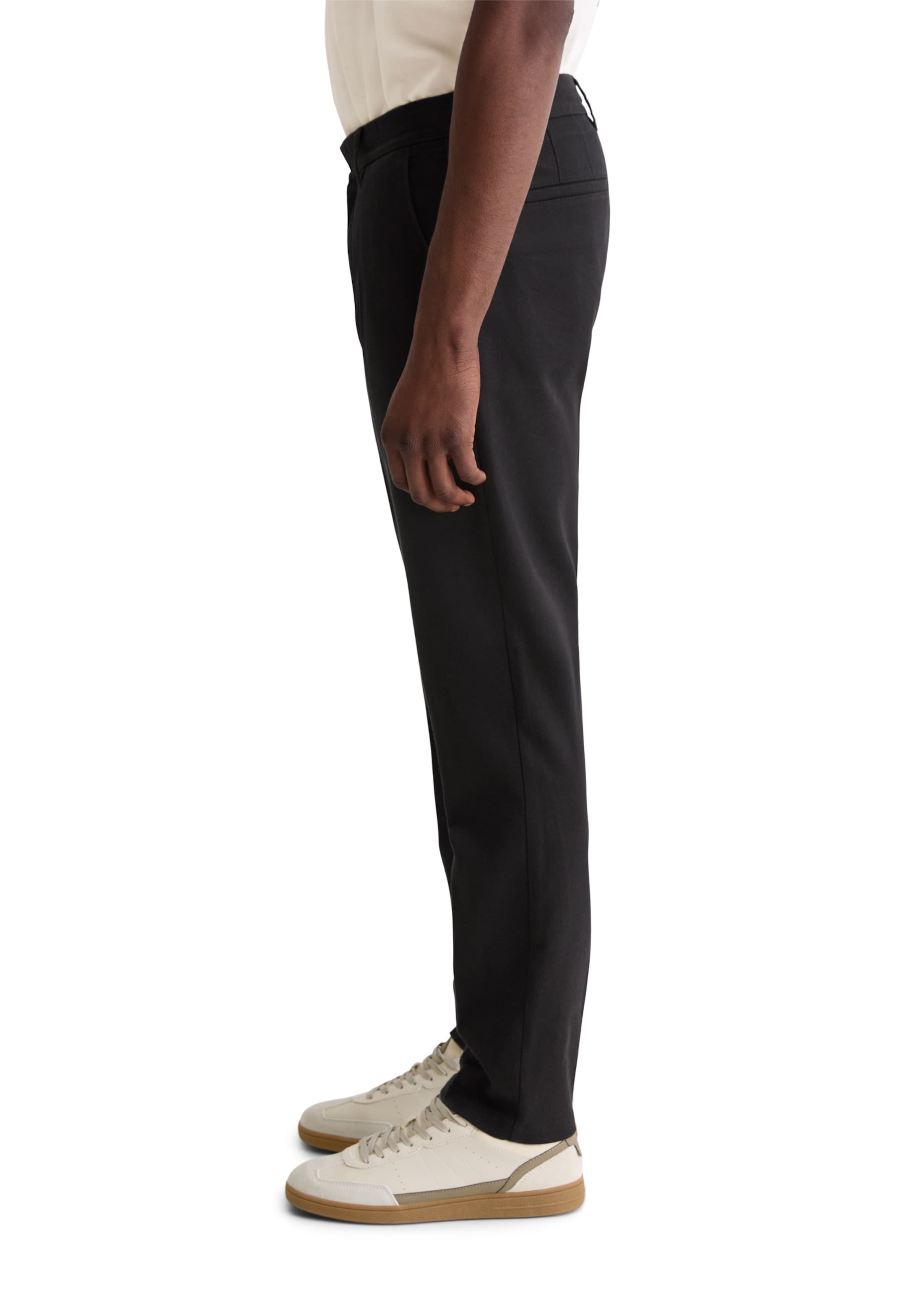 Marc O'Polo Regular Chinohose 'Osby' in Schwarz