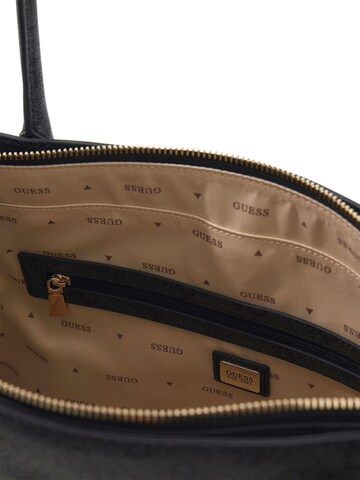 GUESS Schultertasche 'Leona'‌‌‌‌‌ in Schwarz