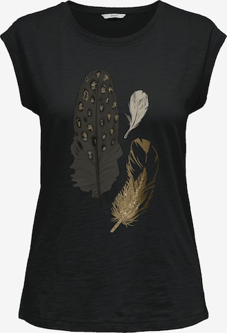 ONLY Shirt 'ONLBone' in Zwart: voorkant