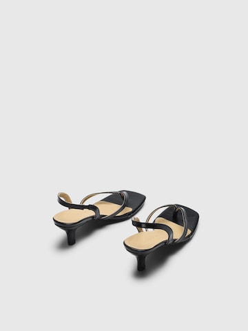 SELECTED T-Bar Sandals 'SLFELLA' in Black