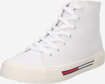 Tommy Jeans Sneakers hoog in Wit: voorkant