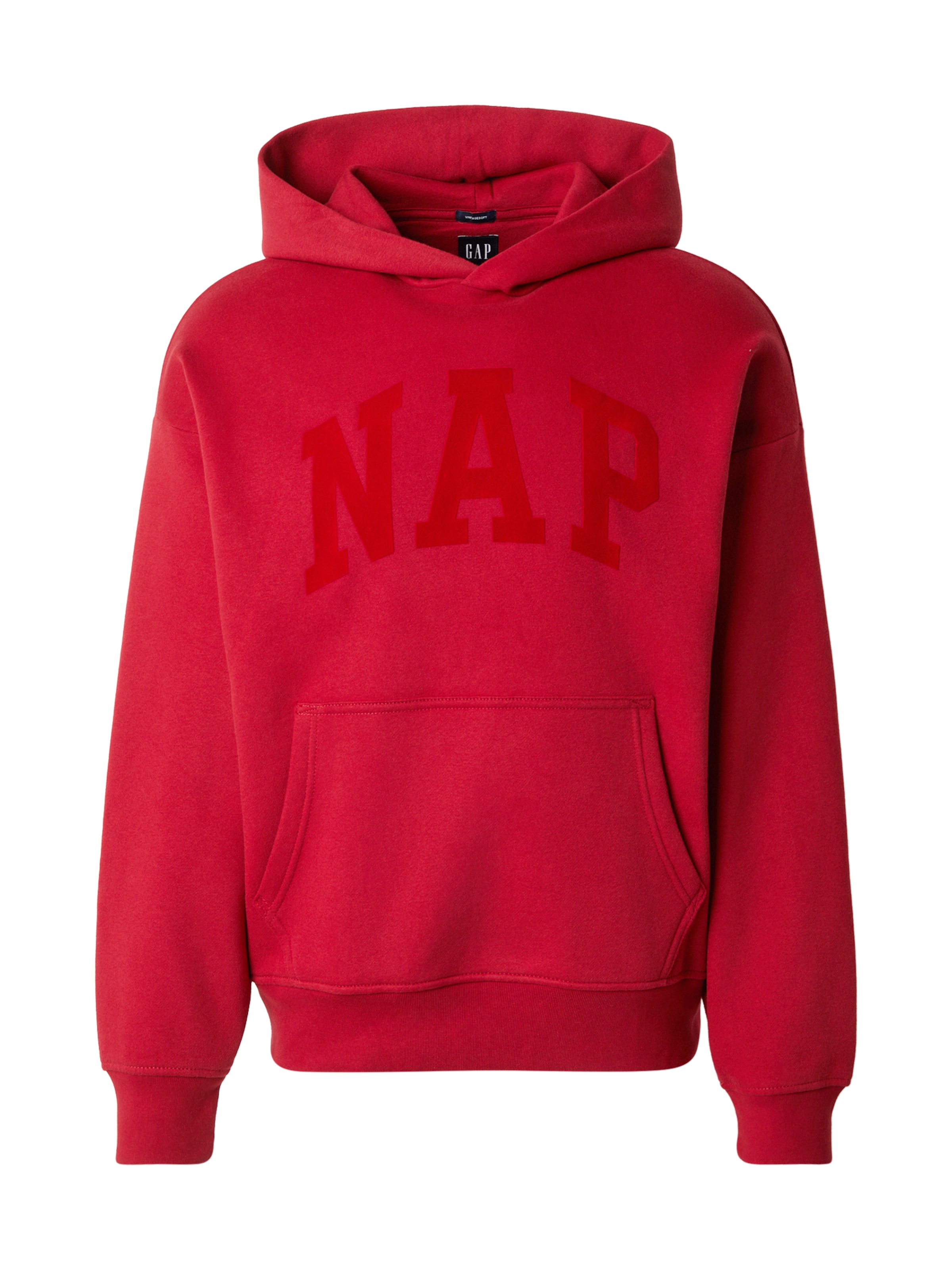 GAP Свитшот 'NAP' в Красный: спереди