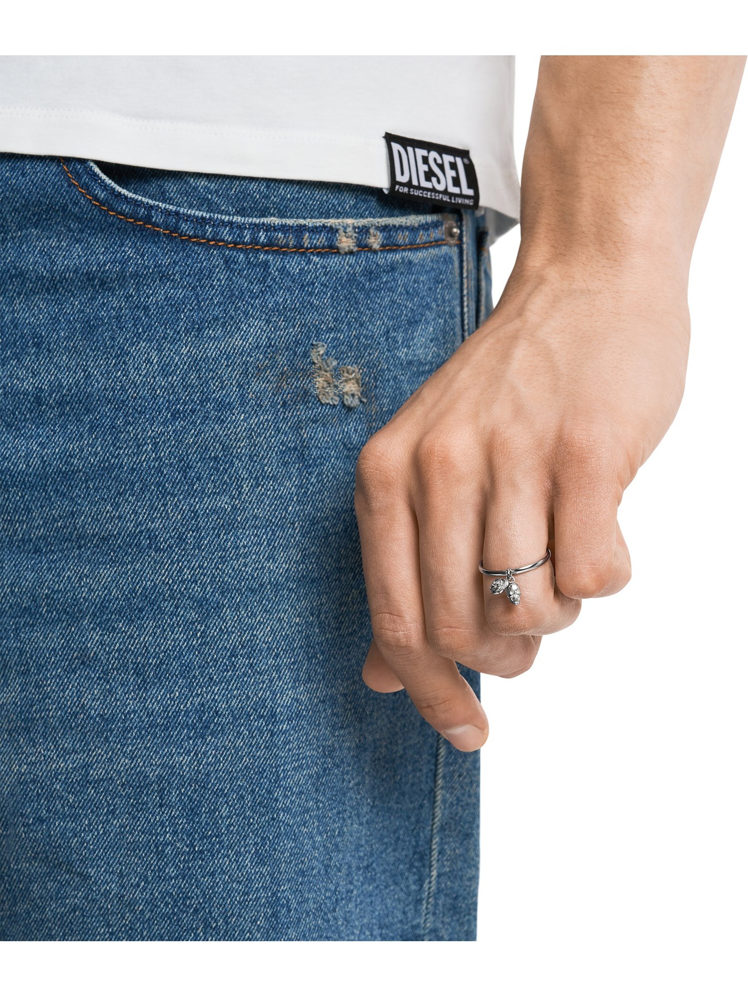 DIESEL Ring in Silver