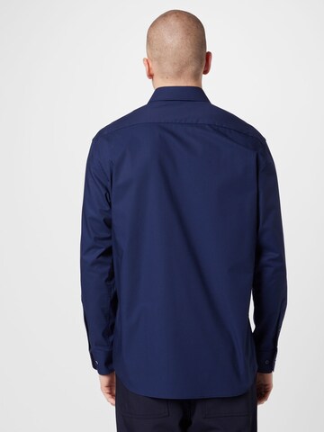 ETERNA Regular fit Button Up Shirt in Blue