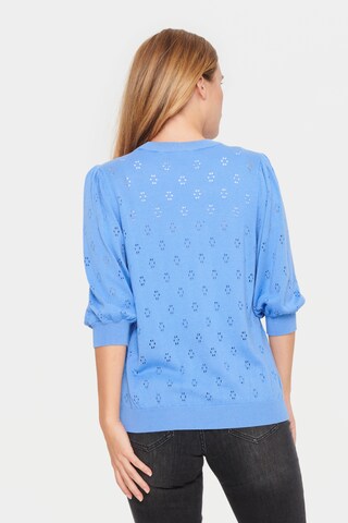 SAINT TROPEZ Sweater 'Doony' in Blue
