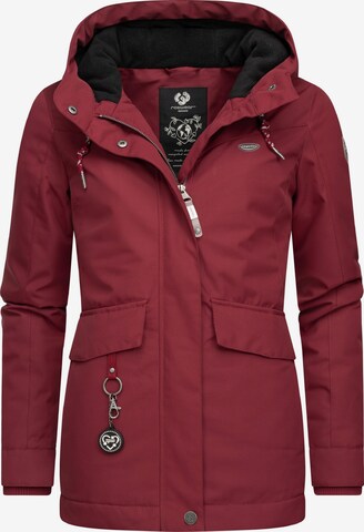 Ragwear Weatherproof jacket 'Jazmin Remake II' in Red