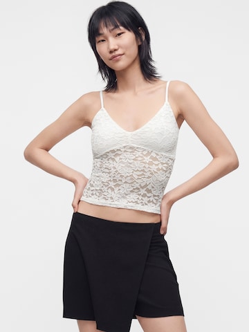 HOLLISTER Τοπ σε λευκό: μπροστά
