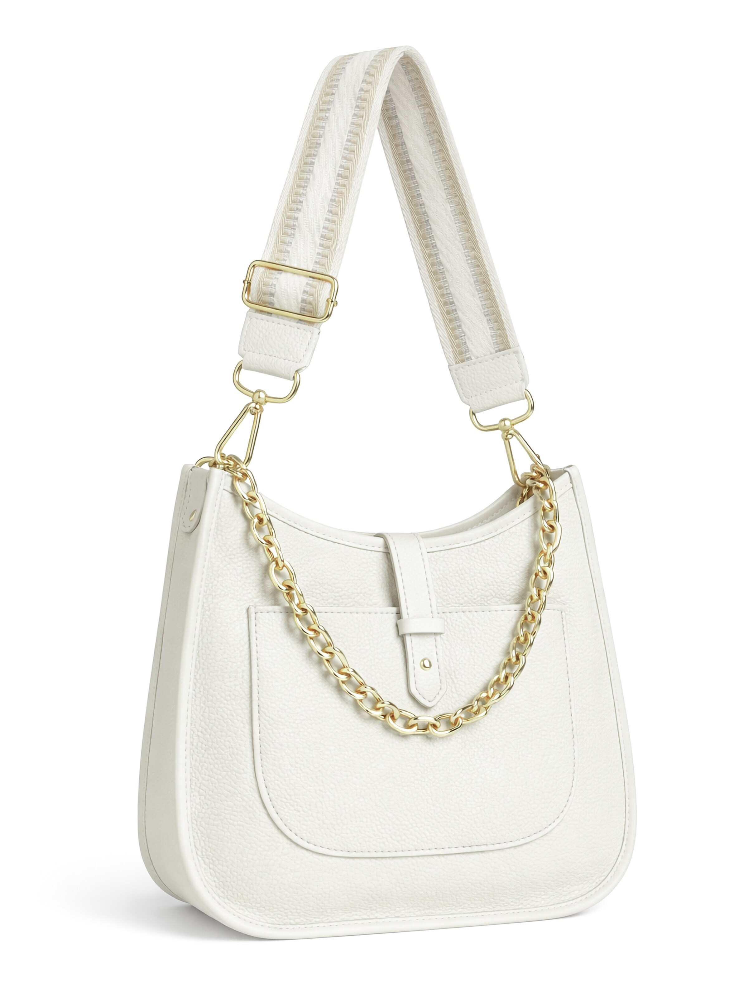 COLLEZIONE ALESSANDRO Shoulder Bag 'München' in White: front