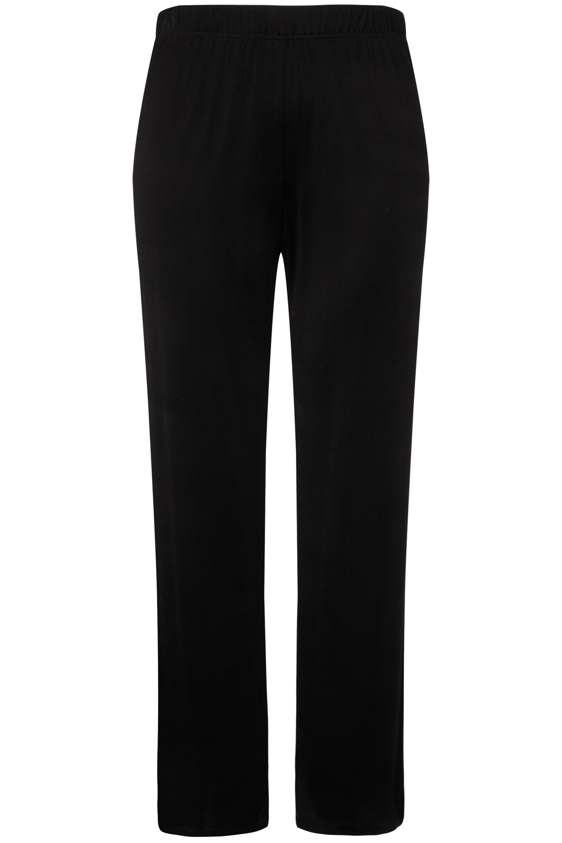 Ulla Popken Regular Hose in Schwarz: Vorderseite