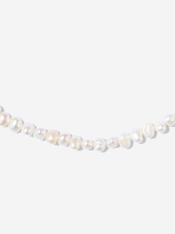 ØYRE Łańcuszek 'Potato Pearl Strand' w kolorze biały