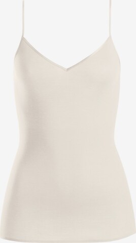 Hanro Top ' Cotton Seamless ' in White: front