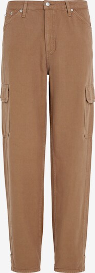 Calvin Klein Jeans Карго дънки в светлокафяво / бяло, Преглед на продукта