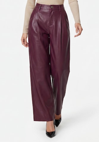 Wide Leg Pantalon à pince faina en rouge : devant