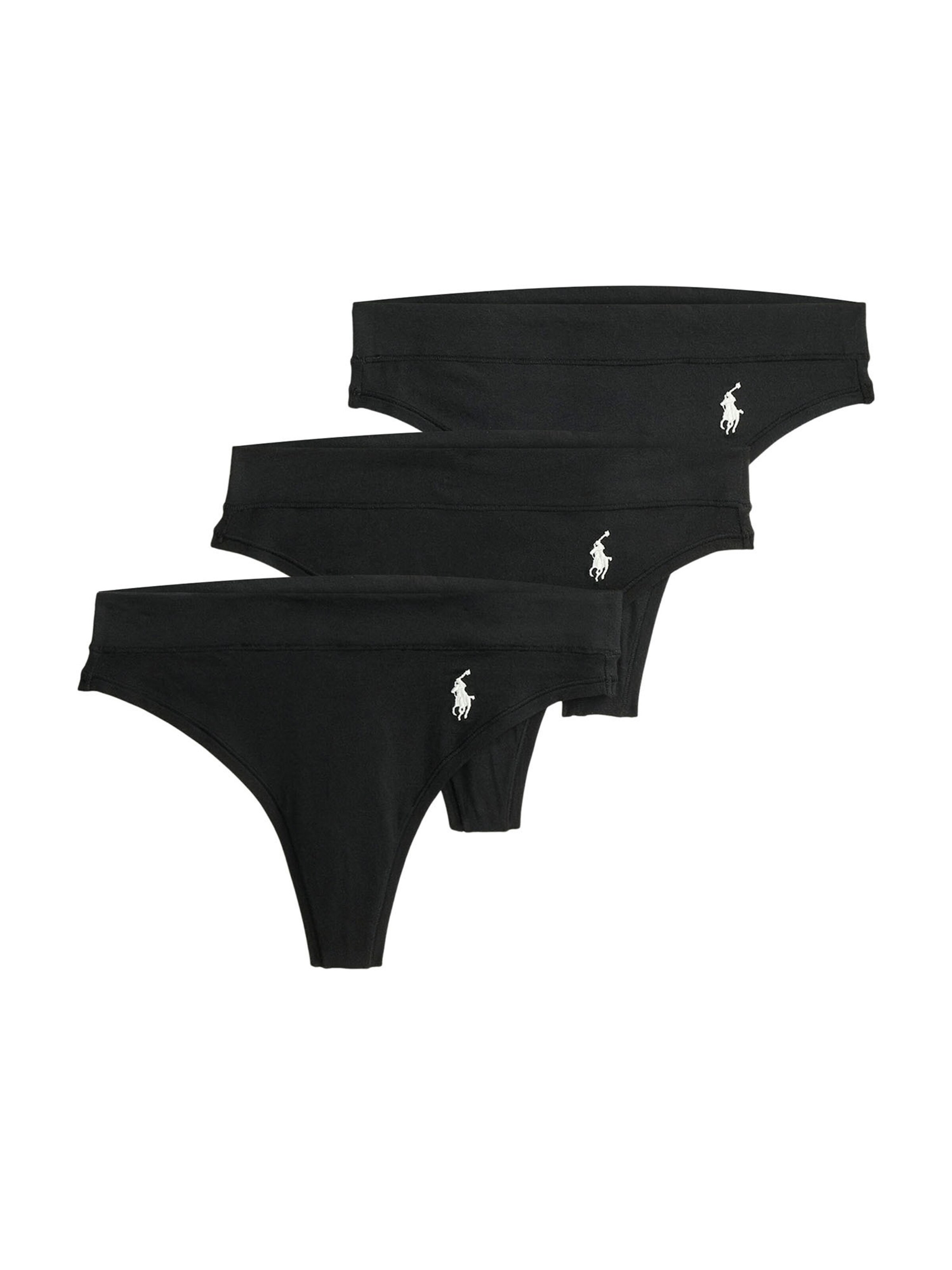 String ' Club Cotton ' Polo Ralph Lauren en noir : devant