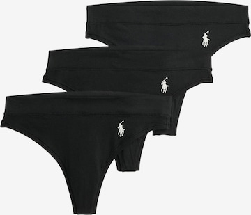 String ' Club Cotton ' Polo Ralph Lauren en noir : devant