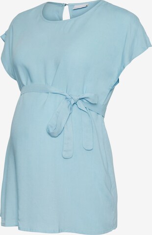 MAMALICIOUS Blouse 'Misty' in Blue: front