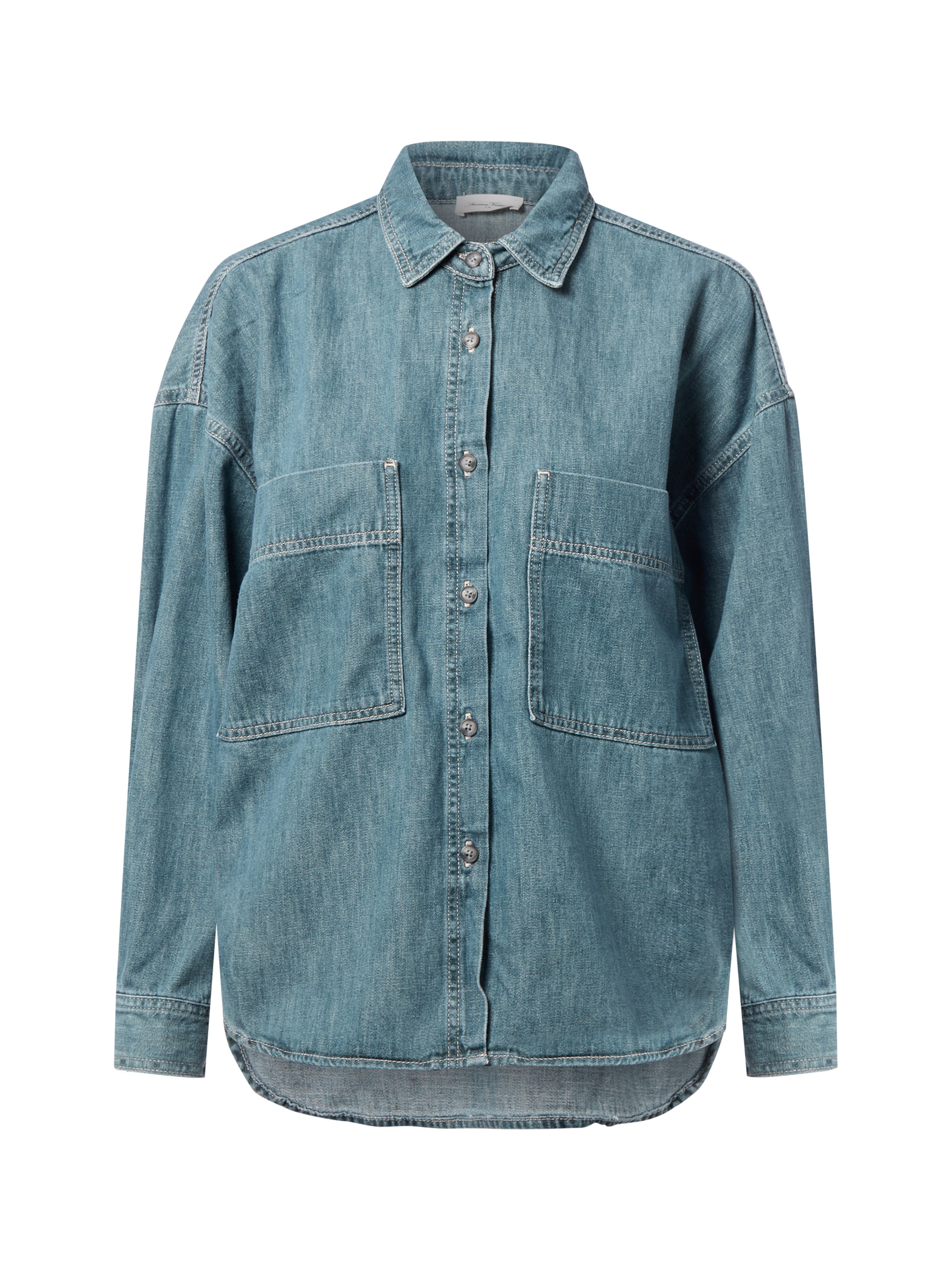 Chemisier 'Ydopark' AMERICAN VINTAGE en bleu : devant