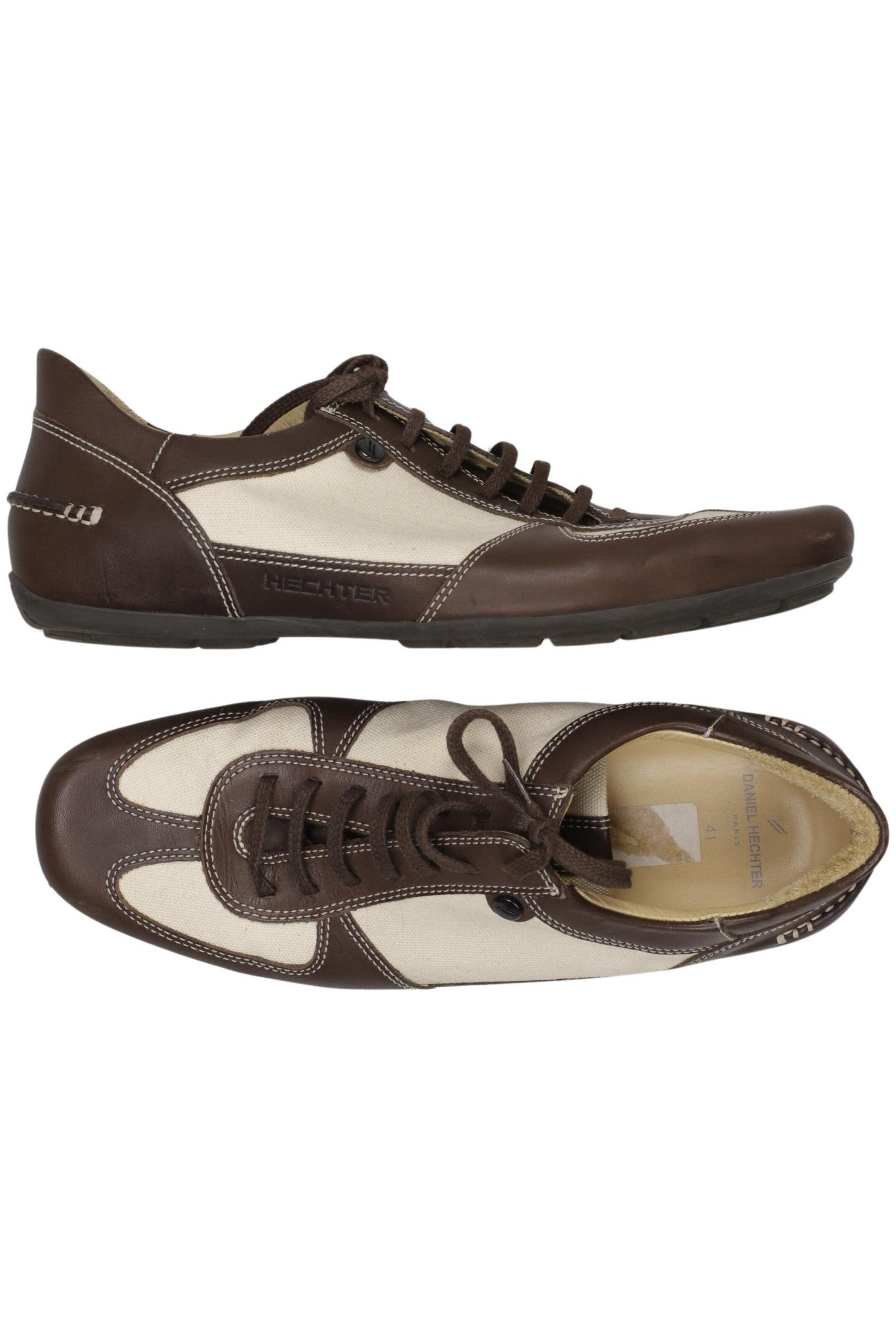 HECHTER PARIS Flats & Loafers in 41 in Brown: front